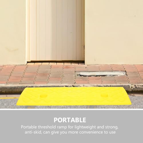 Rampa amarilla portátil de 6cm para vehículos miniatura 3