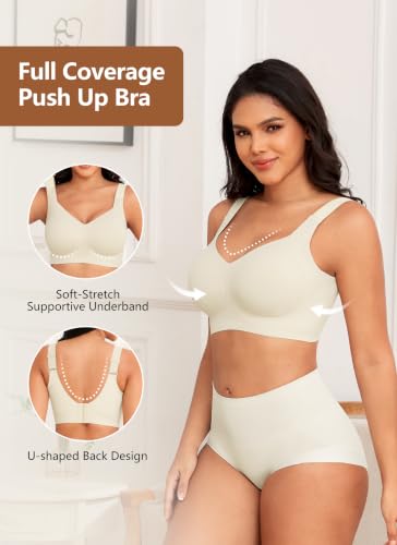 Image of Xcutting Jelly Bras for Women No Underwire Full Coverage Plus Size Support