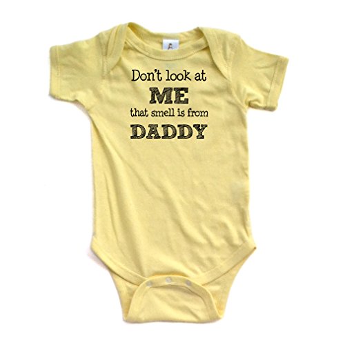 Image of Apericots Baby Bodysuit, Funny Baby Clothes, Don't Look at Me, That Smell is from Daddy, 0-18 Months
