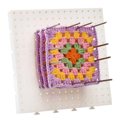 7.5 Inch Crochet Blocking Board with Pegs Granny Square Blocking Board