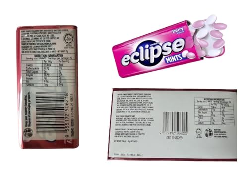 Image of Wrigley's Eclipse Mints Berry Flavour Sugarfree Candy 35gm (Tin)