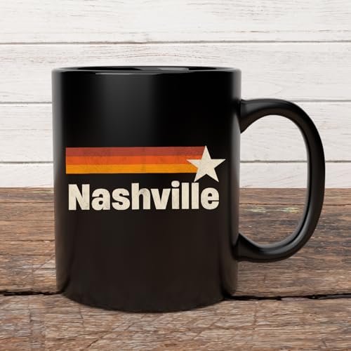 Nashville Mug, Vintage Old 70s 80s 90s, 11oz 15oz Mug, Nashville Retro Gifts - Image 4