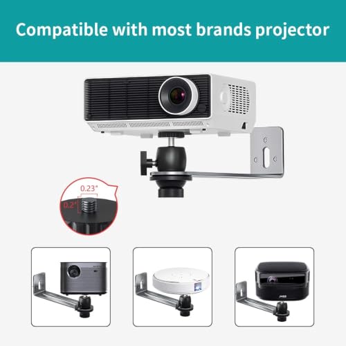 Soporte de proyector para pared universal que elimina vibraciones con ángulo ajustable 5