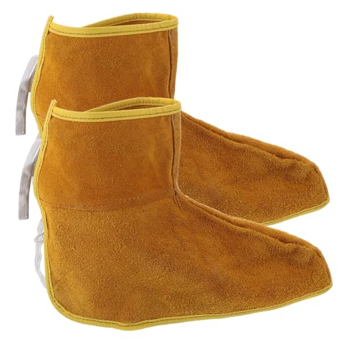 HOUDERCO Foot Protection for Welding Welding Foot Cover Booties Non-slip Shoe Covers Heat Insulation Easy to Remove Random
