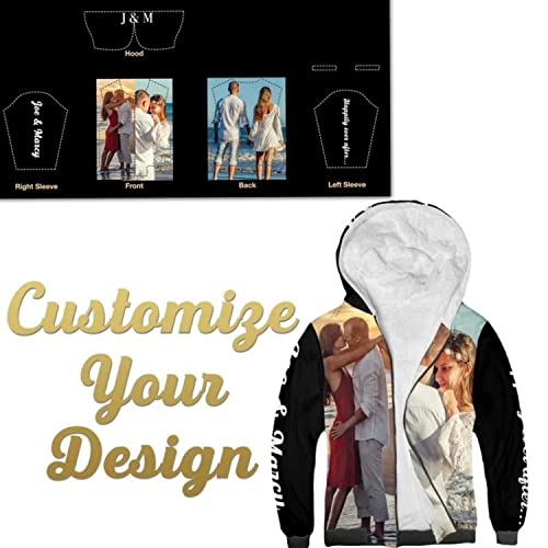 Custom Fleece Zipper Hoodie Adult Fashion Jacket Picture Photo Hoodie3