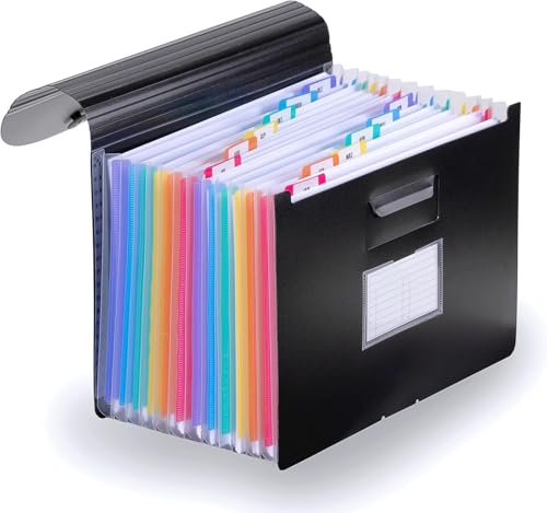 Trieur accordéon A4 – chemise à documents 12 compartiments – jusqu’à 1 500 feuilles –...
