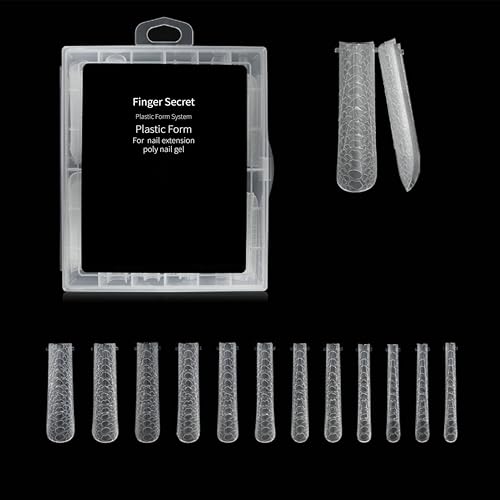 Nail Extension Forms for Poly Gel Extension 120pcs Flase Nail Forms with Scale Reusable Flexible Abundant for Builder Gel Flase Nails Art Design Salon&DIy