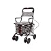 Einkaufswagen YLLXX Ältere Trolleys Oldtimer Roller Klapp Sitz Kann Vierrädrigen Einkauf Zu Helfen, Kleine Wagen (90 * 50Cm) Schieben