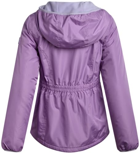Image of DKNY Girls Fleece Jacket - Polar Fleece Lined Midweight Hooded Anorak Windbreaker - Cozy Outerwear & Winter Jackets for Girls