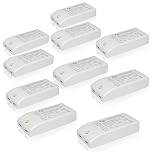 LOWENERGIE LED Driver Power Supply Transformer, 12w 240V - DC 12V, for Light Strips, LED Bulbs and Ring Doorbell (10)