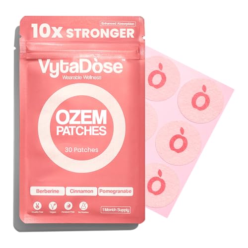 Vytadose Extra Strength GLP1 Patches – 10x Stronger Formula with Berberine, Green Tea & Pomegranate – New & Improved Kind of Patch -These are Kind Patches for Your Skin+GLP-1 Patch for Hunger Support