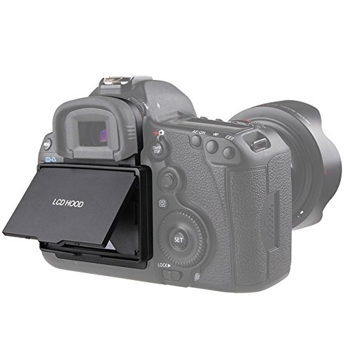 STSEETOP Camera LCD Sun Shade Sun Hood Camera LCD Viewfinder Professional Optical Sunshade with Screen Protector for Canon 5D Mark III IV 5D3 5D4 - Thumbnail 3