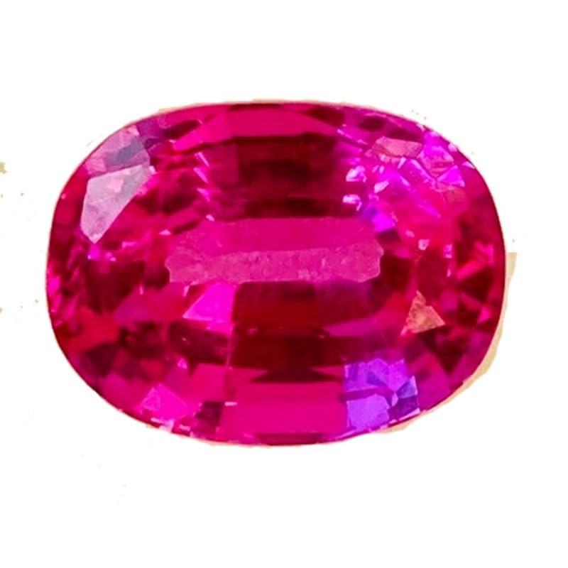 Saphir rose naturel ovale 13x10mm pierre gemme lâche pour création de bijoux DIY GH_NAT_01035