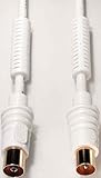 Impedance = 75 Ω e+p AB 202 G cavo coassiale 2,5 m coax Bianco
