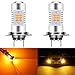 Price comparison product image KATUR Super Bright H7 LED Fog Bulb Daytime Lights Car DRL Driving Lamp 2835 21SMD Led Car Driving Daytime Running Lights Xenon Amber 6000K DC 12V 80W (Pack of 2)