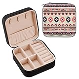 Boîte à bijoux portable : la boîte à bijoux mesure 10 x 10 x 5 cm, peut stocker tous les types de bijoux, y compris des colliers, des boucles d'oreilles, des bracelets, des bagues, des accessoires pour cheveux, des montres, etc. Compact et facile à transporter, idéal pour les vacances et les voyages