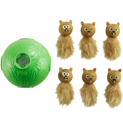 Outward Hound by Nina Ottosson Dog Snuffle N' Treat Ball Puzzle, Level 2 Intermediate, Green, Large