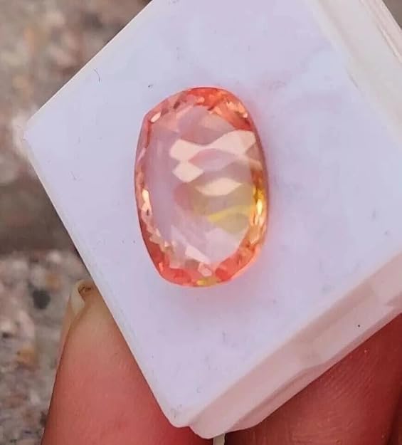 9.74 Ct Certified Cushion Cut Natural Flawless Padparadscha Sapphire Loose Gemstone Rare Sapphire with Stunning Color for Engagement Rings, Luxury Jewelry & Investment