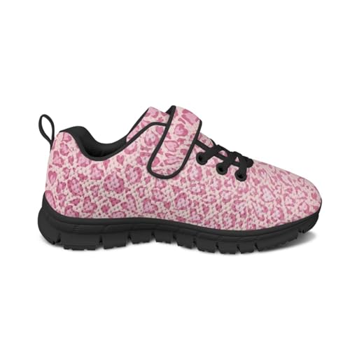 Pink Sneakers for Girls Athletic Sport Lace-Up Kids Tennis Shoes4