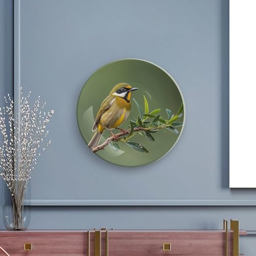 Plato decorativo de porcelana Bone China blanco miniatura 5