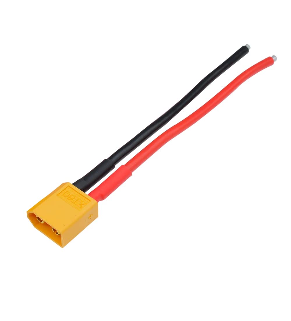 xcluma XT60 Male Bullet Connector Plug with Silicone 14 AWG Cable for RC Lipo Battery-image-14