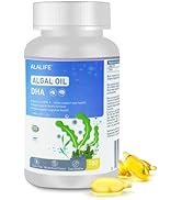 ALALIFE Algal Oil - 180 Capsules - 50% Purity Algal DHA Supplements - DHA Algal Oil Omega 3 Suppl...