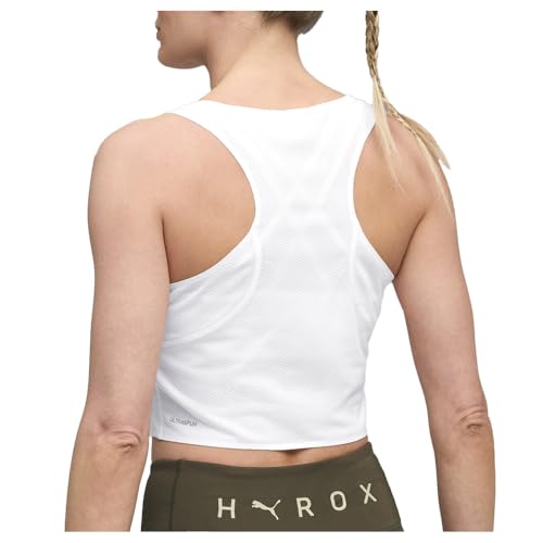 PUMA Womens Hyrox Ultraspun Crew Neck Crop Tank Casual - White4