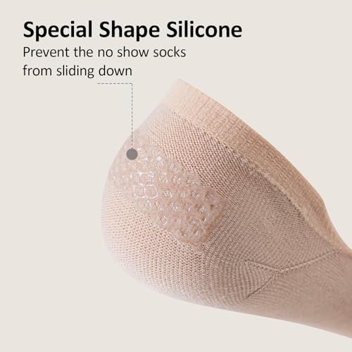 Image of Sock Amazing No Show Socks Womens Low Cut Flat Boat Line Socks 8 Pairs Size 9-11
