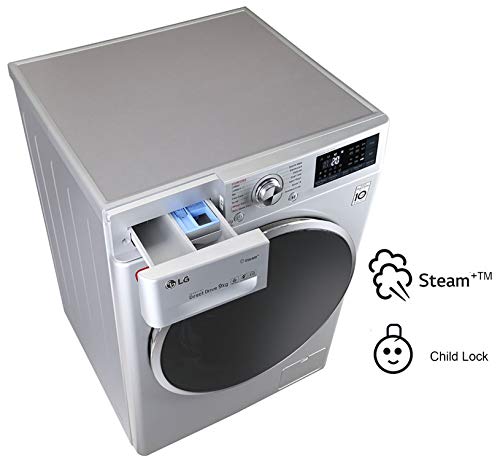 Image of LG 8 kg Inverter Wi-Fi Fully-Automatic Front Loading Washing Machine (FHT1408SWL, Luxury Silver)