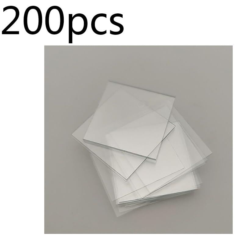 Microscope 200pcs/box 6-24mm Square Mcroscope Cover Slips Accessories(14x14mm)