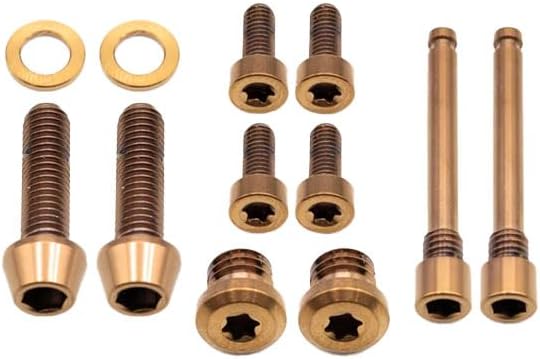 Better Bolts Copper TRP DHR EVO Brake Bolts - Tapered, High-Performance, Precision-Engineered Fasteners for Durable, Reliable Mountain Bike Brake System Maintenance (12-Count)