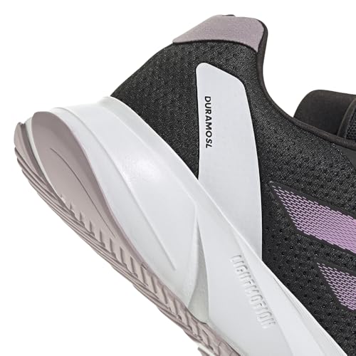 Image of Adidas Women's Duramo SL, Black /Bliss Lilac /Preloved Fig, 8