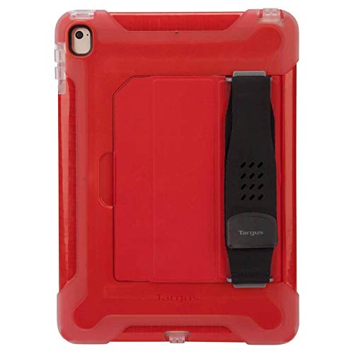Get Discount Offer Targus SafePort Rugged Apple iPad (2017/2018), 9.7-Inch iPad Pro, and iPad Air 2 Case Cover with Hands Free Kickstand, Military Grade Drop-Safe Protection, Stylus Holder, Red (THD13503GLZ)