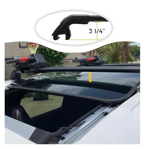 Barre de toit pour VW Atlas Cross Sport 2020-2024 avec antivol - 5