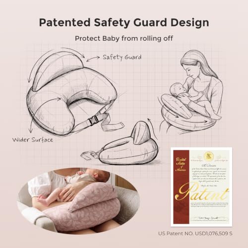 Momcozy Original Nursing Pillow for Breastfeeding - Innovative Safety Guard additional image 1