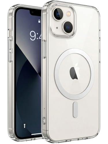 Capa Mag-Safe para [iPhone 13] Capinha Slim Premium com [Proteção de Câmera] Magnetica Clear Case Transparente [Anti-Amarelamento], Compatível com MagSafe, Resistente a Riscos e Anti Impacto