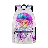 Mochila infantil personalizada para meninas, 43 cm, bolsa escolar infantil de grande capacidade, Água-viva, One Size, Mochilas Daypack