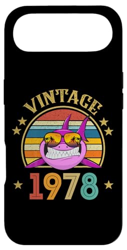 Vintage Shark 48�� �����p ���g�� ���B���e�[�W 1978 �X�}�z�P�[�X iPhone Air �p