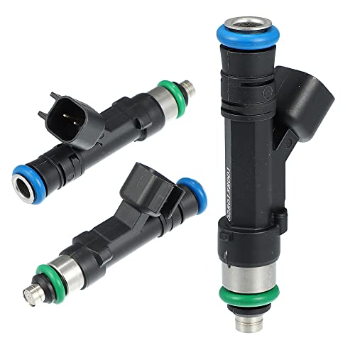X AUTOHAUX 8pcs 0280158001 2L1Z9F593BA Fuel Injector for Ford E-150 E-250 E-350 Super Duty 5.4L V8 2004-2009 for Ford Expedition 4.6L 5.4L V8 2003-2004 Black by X AUTOHAUX - Used condition - Image 4