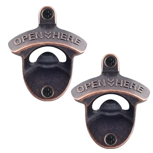 Comparison: Best Vintage Metal Bottle Opener 3 HAIICEN Vintage Copper Bottle Cap Opener Wall Mount, Retro Beer Bottle Opener with Screws for Homes Kitchen (Pack of 2)