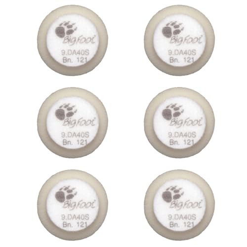 Image of RUPES 40mm Pack of 6 White D-A Ultra-FINE Polishing Foam Pads | Ideal for Extremely Fine Paint Correction & Gloss Enhancement | Improves Finishing Performance | Compatible with 1.5 inch Backing Plate