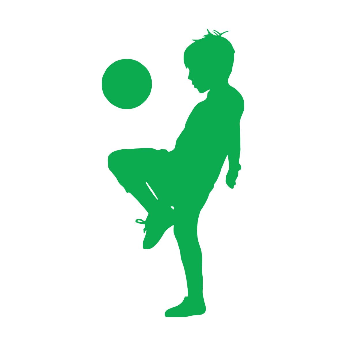 Boy Playing Soccer Creative Wall Stickers Football Kids Wall Decals for Baby Nursery Bedroom Sport for Living Room Art Large - 46x94cm โ image 1