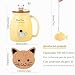 Imagen de MengCat Taza Gato Linda Taza de café de cerámica con Tapa