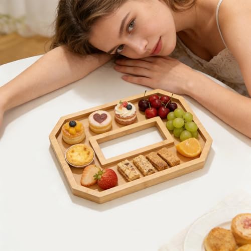 Plateau de service alimentaire pour éviter le désordre des collations sur table