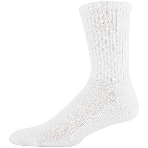 Gildan Men\'s Active Cotton Crew Socks, 10-Pairs, White, Shoe Size: 6-12 - Thumbnail 5