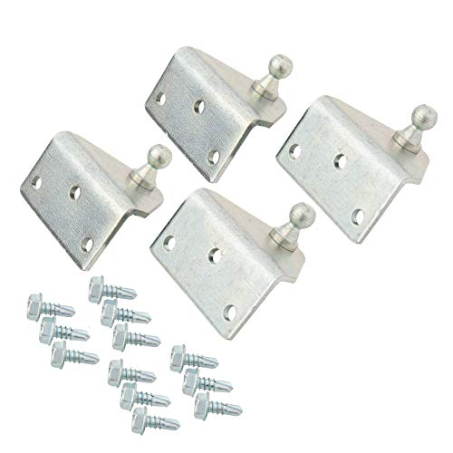 Ball Stud Mounting Bracket for Gas Spring 10mm, 90 Degree Angle Ball Diameter, 0.645” Mm Ball Stud, Gas Strut Brackets, Gas Strut Mount, Gas Strut Ball Stud, by Oswald Supply