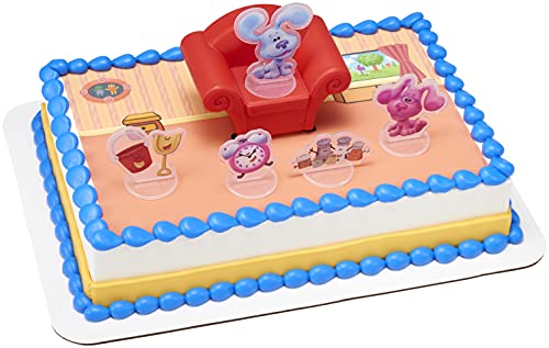 Decoset® Blue’s Clues & You Cake Topper, 6-Piece Set Of Decorations With Blue And Friends, Create An Adorable Birthday Cake #TOP4