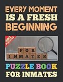 The ultimate activity puzzle book for inmates: Fun activity book for inmates or prisoners with 12 Variety Puzzles to kill time and boredom in jail or ... inmates / Paperback Book Gifts For Inmates