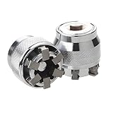 Abruga Universal Multifunctional Socket Sleeve Converter for 3/8' Drive Wrench, 10-19mm Adjustable Socket Adapter Wrench Head Spanner Sleeve Repair Tool