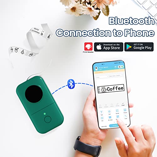 Label Maker - Thermal Smart Mini Label Printer Machine - Colorwing D30 Bluetooth Wireless Portable Labeling Printer, Compatible With Ios & Android (Usb Rechargeable) #TOP2
